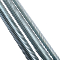 DIN976 Stud Bolt M16 M20 M24 Length 1 Meter Carbon Steel Grade 4.8 6.8 8.8 Zinc Plated Galvanized Threaded Rod