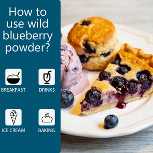 Poudre d'extrait de myrtille biologique OEM/ODM très vendue, poudre de fruits 100 % naturelle pour boissons, smoothies et rafraîchissements, antioxydant - Product Image 4