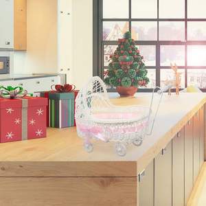 Yulin Jiafu rotin-Look plastique baptême <span class=keywords><strong>poussette</strong></span> panier mariage fleur fille bonbons boîtes bébé garçon douche noël bébé douches - Product Image 4