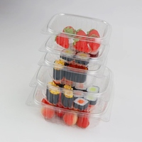 8Oz 12Oz 16Oz 24Oz 32Oz 48Oz Herbruikbare Doorzichtige Plastic Scharnierende Clamshell Fruitsaladedoos Verpakking Deli Voedselcontainer