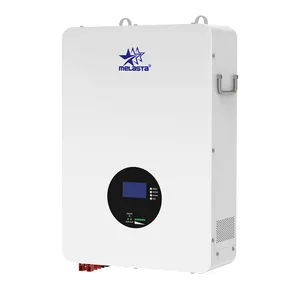 Melasta off grid solar power system dinding, baterai penyimpanan energi rumah tangga terpasang di dinding 51.2v 50ah lifepo4 paket baterai ion lithium