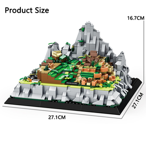 Wange 5252 Perú edificio atracción <span class=keywords><strong>Machu</strong></span> Picchu modelo niños rompecabezas educativo juego de bloques de construcción juguete de plástico al por mayor - Product Image 4