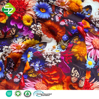 Tissu en lin et rayonne de qualité supérieure, 158 g/m², écologique, respirant, antibactérien, uni, occultant, imprimé numérique, motif floral, vêtements tissés