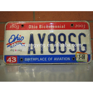 Último diseño en relieve de la licencia de moto número de placa - Product Image 6