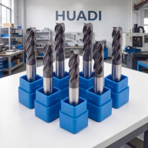 Ultra-Fine Grain Carbide <strong>End</strong> <strong>Mill</strong> HRC55/65 4 Flute Flat Nose High Precision CNC Milling Cutter <strong>Manufacturer</strong> Direct - Product Image 1