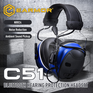Casque anti-bruit électronique EARMOR C51 pour l'industrie, avec suppression du bruit et amplification sonore, protection auditive - Product Image 4