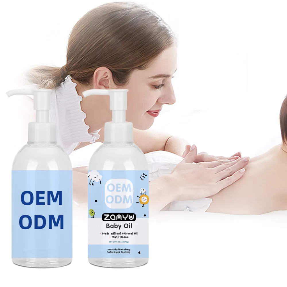 Nhãn hiệu riêng bé massage cơ thể dầu ô liu giữ ẩm làm mềm & nhẹ nhàng Babi dầu hữu cơ chăm sóc da