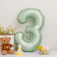 Ballon en aluminium Mylar vert olive de 40 pouces, ballon à l'hélium pour la décoration d'anniversaire et les célébrations importantes