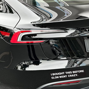 Vinyl <b>Stickers</b> Rectangle Black And Red Adhesive Waterproof For <b>Car</b> <b>Window</b> Laptop Bumper Trunk - Product Image 4