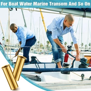 Brass Overflow Drain Tube 1-1/4x3 Inch Transom Splashwell Livewell Baitwell Installation Sea Water Marine <b>Yacht</b> Boat Hardware - Product Image 6