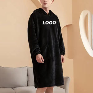 High Quality Heavyweight Oversized Custom Logo Blank Design 700 Gsm <strong>Hoodie</strong> Blanks <strong>Men</strong> Winter Fleece Boxy <strong>Snuggle</strong> <strong>Hoodie</strong> Blanket - Product Image 1