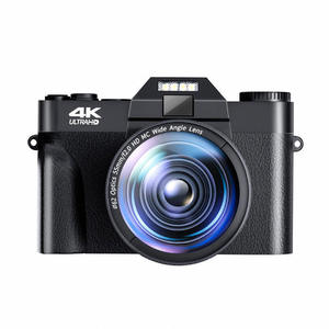 Cámara DSLR Digital 4K UHD con Empuñadura de Cuero, Lente Gran Angular F1.2, Zoom 16X, Enfoque Automático, Luz de Relleno LED Superior, Cámara Profesional para Vlog - Product Image 1