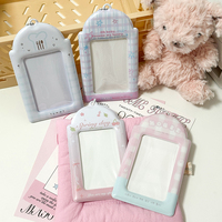 Porte-cartes PVC coréen personnalisé mignon, étui photo tendance, protège-cartes photo Kpop, pochettes de protection pour cartes de collection de stars