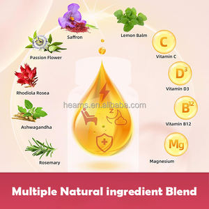 Sıcak satış yetişkinler safran özü Gummies <span class=keywords><strong>Rhodiola</strong></span> <span class=keywords><strong>Rosea</strong></span> limon balsamı GABA bitkisel takviyeleri hamile kadınlar için değil herkes için - Product Image 4