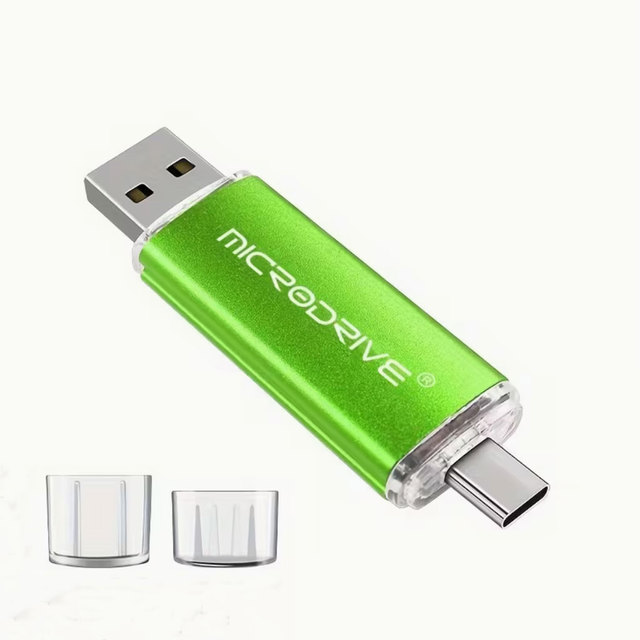 OTG 2 in 1 Type C USB 2.0 3.0 Pendrive Custom Your Own LOGO Metal USB Flash Drive for Business Promotional Gifts U Disk