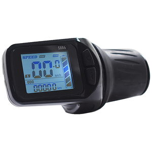 S886 başparmak Shifter E bisiklet bilgisayar elektrikli bisiklet aksesuarları için LCD ekran UART2 dijital kilometre kilometre sayacı - Product Image 2