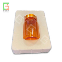 Plateau blister simple cavité en PET transparent, plateau d'insertion en plastique thermoformé sur mesure pour l'emballage de flacons en verre