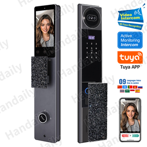 Handaily Multi-Language Face Recognition Tuya Wifi Door Lock Lock Anti-Peeking Easy to Install Video <strong>Intercom</strong> Smart Locks - Product Image 1