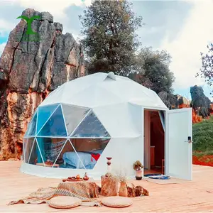 3m 6m 8m Coated Canvas Geodesic Dome House Kit White Tent Igloo Big Tent Outdoor Event For Resort Tent 10 People