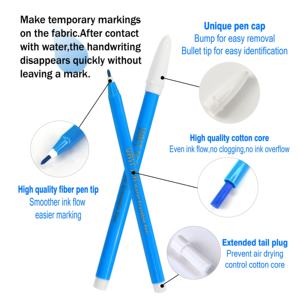 Bolígrafo de eliminación de agua, tres tipos de portalápices, adecuado para costura, arte, bricolaje - Product Image 2