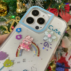 เคสโทรศัพท์ TPU 2.5 มม. แบบกำหนดเองได้ ลายการ์ตูน 3 มิติ น่ารัก สำหรับ OPPO Reno 4 7 4G 10 11 Pro A18 A38 4G A58 A78 <span class=keywords><strong>5G</strong></span> - Product Image 2
