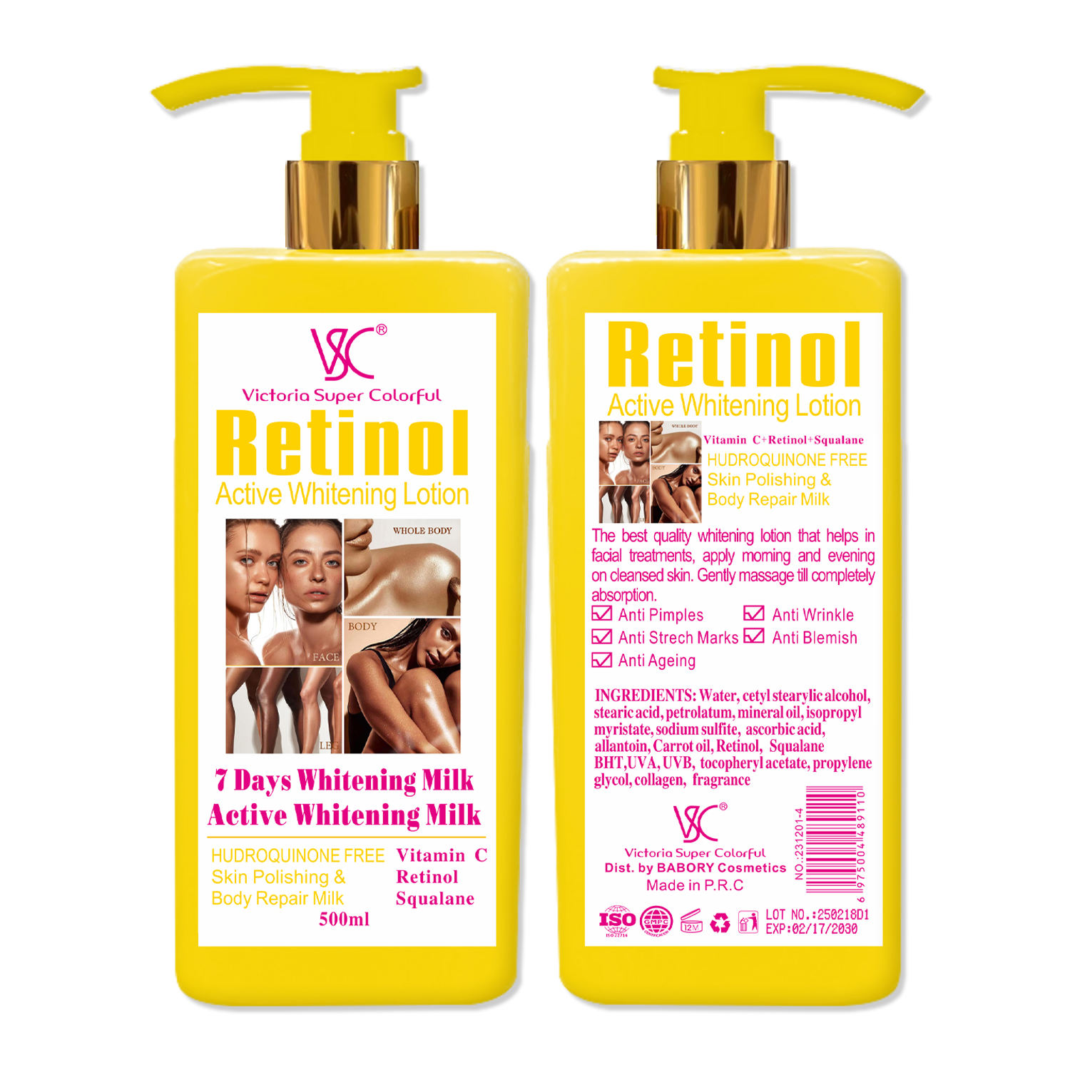 Lotion éclaircissante au rétinol