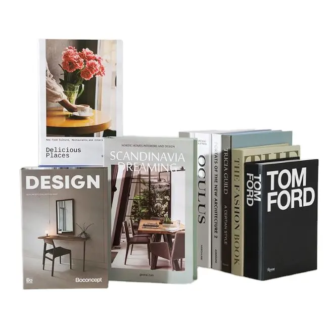 Decoration Furniture Display Showroom Luxury Brand Modern Book Shaped Boxes Quality Decorative dummy decor books Dummy Book