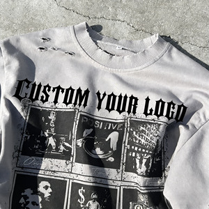 Camisetas Cortas de Felpa Francesa con Estampado de Camuflaje Personalizado, Camisetas de Manga Larga de Doble Capa para Hombre, de Algodón de Alta Calidad, Talla Grande - Product Image 4