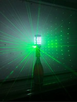 Bouteille de champagne LED Flash Stick avec lumière de projecteur laser à deux têtes pour les fêtes de Noël-Club Bar Sparkler Effect