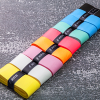 Poignées de raquette de tennis et de badminton en PU multicolores et accessoires de padel - Poignées de qualité au toucher frais