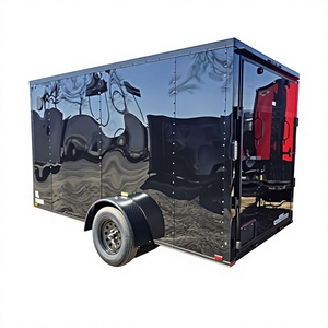 Remorques Arising Trailers 6X12 à essieu simple, remorque de transport fermée, finition noire brillante, charge utile maximale 2001-3000 kg - Product Image 1