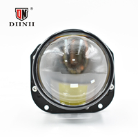 Lampe de projecteur Bi-LED 100W 10000lm Blanc 6000K Faisceau haut/bas IP68 Étanche Mini phares H4 Ventilateur de refroidissement Lumière laser Lentille LED