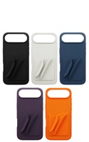 Casing HP Silikon Fashion Grosir dengan Tempat Lipstik Lip Gloss dan Slot Kartu, Pelindung HP Anti Benturan untuk iPhone 17 16 Pro Max