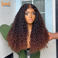Pelucas de Cabello Humano Rizado Pixie Indio al por Mayor, 100% Cabello Virgen con Cutícula Alineada, Pelucas Frontales de Encaje sin Pegamento Pre-Arrancadas para Mujer