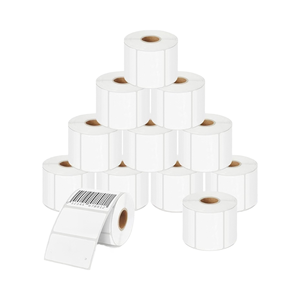 Trực tiếp nhiệt vận chuyển nhãn cuộn tự dính trống trực tiếp chuyển Sticker Trắng góc tròn tương thích cho Mỹ phẩm sử dụng - Product Image 1