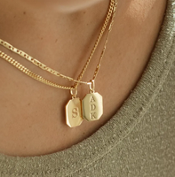 Collier personnalisé gravé avec initiale en or, en acier inoxydable plaqué or 18 carats, cadeau significatif pour elle, bijoux minimalistes
