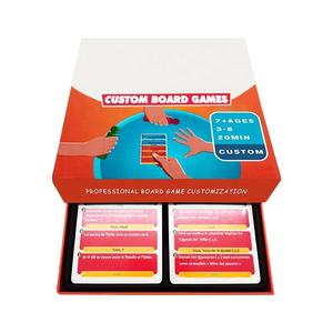 Ensemble de jeux de société éducatifs portables en carton personnalisés pour enfants avec jeux de table et jeux d'intérieur - Product Image 1