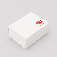 Fabricante de Diseño de Logotipos, Cartón Corrugado Blanco de Lujo con Laminación Magnética Mate, Grabado en Relieve, para Cajas Plegables