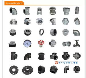 Loft Phong Cách Công Nghiệp Nội Thất Ống Phụ Kiện Đen Tráng Dẻo Gang Trang Trí Ống Nối Nữ <span class=keywords><strong>Socket</strong></span> <span class=keywords><strong>Banded</strong></span> - Product Image 4