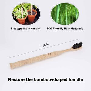 Muestra Gratuita: Cepillo de Dientes Desechable Biodegradable con Cerdas de Carbón, Logotipo Personalizado, Mango Natural - ¡Oferta Especial! - Product Image 3