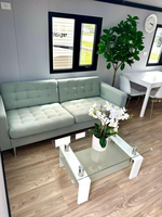 Conteneur extensible de 20 pieds, design moderne, maison conteneur modulaire pliable de luxe pour la vente en gros pour les zones résidentielles