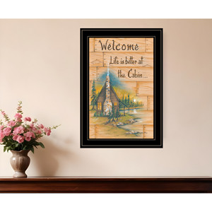 HMS la vita è migliore nella cabina 2 Wall Art Black incorniciato stampa - Product Image 1