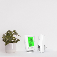 Termostato de Habitación Programable de Pared, Control de Temperatura Inteligente Inalámbrico para Sistema de Calefacción Eléctrica