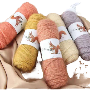 Fil à broder ignifuge Dimini 37 couleurs en velours doux d'écureuil, tissé à la main, polyester/mohair 12s/3ply, fil brut texturé - Product Image 2