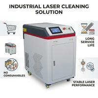 Machine de décapage de rouille au laser à fibre 500W, nettoyeur pulsé pour l'acier inoxydable, la peinture et l'oxyde métallique (portable)