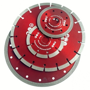 Lame de coupe turbo en maille filetée Net X de qualité stable, directement de l'usine, 230 180 125 115 mm, pour découpe à sec et humide de carreaux, céramique et granit, sans éclats - Product Image 6