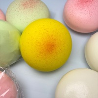Jouet Squishy en Plastique Ultra-Adhésif et Ultra-Moelleux Saveur Taro, Effet Musculaire Souple, Rebond Lent, Anti-Stress Créatif