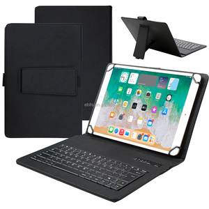 Có thể gập lại linh hoạt màu xanh răng bàn phím không dây Trường hợp với touchpad cho 10.1 "máy tính bảng máy tính xách tay da Bìa - Product Image 1