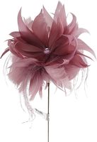 Fleur décorative artificielle fil de paon tige plume Floral Pick pour arrangement floral maison mariage fête Vase décor de vacances