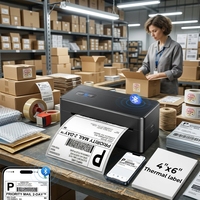 Imprimante d'étiquettes d'expédition Phomemo 2410BT 4x6 thermique, imprimante d'étiquettes d'expédition thermique pour les petites entreprises